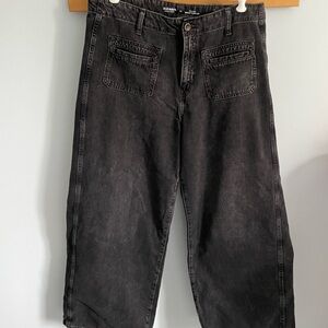 Old Navy Black wide leg Denim Jeans